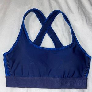 Navy Under Armour Sports Bra